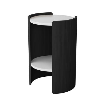 Мебель Ellipsefurniture Столик Lagom D 43 см высота 64 см (белый, черный) арт. LG01610210213