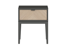 Мебель Ellipsefurniture Тумба прикроватная Fjord 1 ящик (темно-серый) арт. FJ010102060101