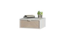 Мебель Ellipsefurniture Тумба прикроватная Fjord 1 ящик подвесная (белая) арт. FJ010101310101