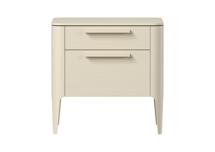 Мебель Ellipsefurniture Тумба прикроватная Type oak 2 ящика ширина 50 см (молочный) арт. TY010206300101