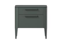 Мебель Ellipsefurniture Тумба прикроватная Type oak 2 ящика ширина 50 см (темно-серый) арт. TY010207300101