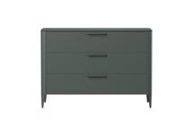Мебель Ellipsefurniture Комод Type oak 3 ящика ширина 120 см (темно-серый) арт. TY010207060101
