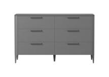 Мебель Ellipsefurniture Комод Type oak 6 ящиков ширина 140 см (серый) арт. TY010203090101