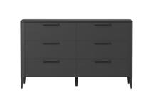 Мебель Ellipsefurniture Комод Type oak 6 ящиков ширина 140 см (черный) арт. TY010208090101