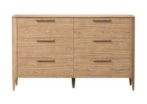 Мебель Ellipsefurniture Комод Type oak 6 ящиков ширина 140 см (натуральный дуб) арт. TY010201090101
