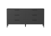 Мебель Ellipsefurniture Комод Type oak 6 ящиков ширина 170 см (черный) арт. TY010208100101