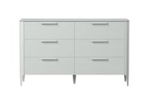 Мебель Ellipsefurniture Комод Type oak 6 ящиков ширина 170 см (светло-серый) арт. TY010204100101