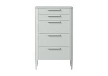 Мебель Ellipsefurniture Комод Type oak высокии? 5 ящиков (светло-серый) арт. TY010204110101