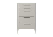 Мебель Ellipsefurniture Комод Type oak высокии? 5 ящиков (серо-бежевый) арт. TY010205110101