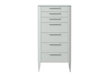 Мебель Ellipsefurniture Комод Type oak высокии? 7 ящиков (светло-серый) арт. TY010204120101