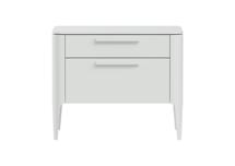 Мебель Ellipsefurniture Тумба прикроватная Type 2 ящика ширина 60 см (белый) арт. TY010301330101