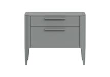 Мебель Ellipsefurniture Тумба прикроватная Type 2 ящика ширина 60 см (серый) арт. TY010303330101