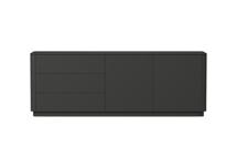 Мебель Ellipsefurniture Тумба Tammi 3 ящика 2 двери L (черный) арт. TM010206080101