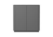 Мебель Ellipsefurniture Шкаф Tammi 2 двери низкий (серый) арт. TM010205180101