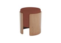 Мебель Ellipsefurniture Пуф Lagom (сиена FiberGuard, натуральный дуб) арт. LG010322590201