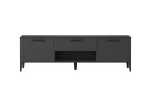 Мебель Ellipsefurniture Тумба Type oak под ТВ ширина 180 см (черный) арт. TY010208270101