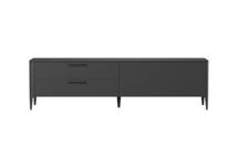Мебель Ellipsefurniture Тумба Type oak под ТВ 2 ящика откидная дверь (черный) арт. TY010208250101