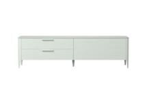 Мебель Ellipsefurniture Тумба Type oak под ТВ 2 ящика откидная дверь (белый) арт. TY010202250101