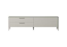 Мебель Ellipsefurniture Тумба Type oak под ТВ 2 ящика откидная дверь (серо-бежевый) арт. TY010205250101