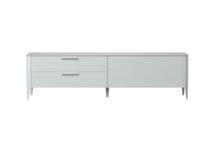 Мебель Ellipsefurniture Тумба Type oak под ТВ 2 ящика откидная дверь (светло-серый) арт. TY010204250101