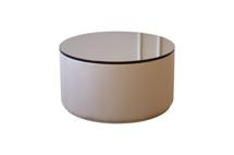 Мебель Ellipsefurniture Столик Moon L, D 66 см высота 35 см (зеркало, бежевый) арт. LG01346903802