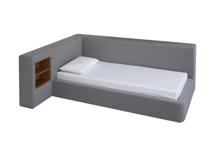 Мебель Ellipsefurniture Кровать Cube c нишей M (серый, твид) арт. SF01115500503