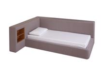 Мебель Ellipsefurniture Кровать Cube c нишей M (капучино, твид) арт. SF01115508103