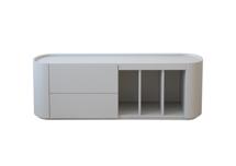 Мебель Ellipsefurniture Тумба Lagom под ТВ 2 ящика 3 ниши ширина 140 см (светло-серый) арт. LG01390209920