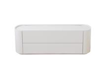Мебель Ellipsefurniture Тумба Lagom под ТВ 2 ящика ширина 140 см (белый) арт. LG01400200120