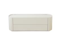 Мебель Ellipsefurniture Тумба Lagom под ТВ 2 ящика ширина 140 см (молочный) арт. LG01400200220
