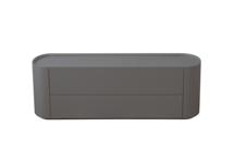 Мебель Ellipsefurniture Тумба Lagom под ТВ 2 ящика ширина 140 см (серый) арт. LG01400200520