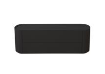 Мебель Ellipsefurniture Тумба Lagom под ТВ 2 ящика ширина 140 см (черный) арт. LG01400210220