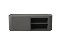 Мебель Ellipsefurniture Тумба Lagom под ТВ 2 ящика 2 полки ширина 140 см (серый) арт. LG01380200520
