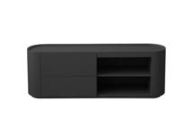 Мебель Ellipsefurniture Тумба Lagom под ТВ 2 ящика 2 полки ширина 140 см (черный) арт. LG01380210220