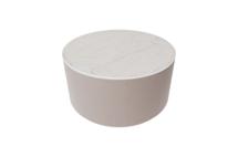 Мебель Ellipsefurniture Столик Moon L, D 66 см высота 35 см (камень LC, бежевый) арт. LG01346603802