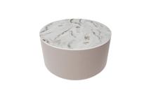 Мебель Ellipsefurniture Столик Moon L, D 66 см высота 35 см (камень OV2, бежевый) арт. LG01346803802