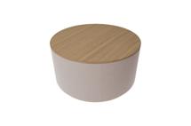 Мебель Ellipsefurniture Столик Moon L, D 66 см высота 35 см (дуб, бежевый) арт. LG01341503802