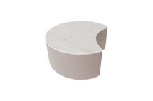 Мебель Ellipsefurniture Столик Moon M, D 66 см высота 30 см (камень LC, бежевый) арт. LG01356603802