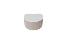 Мебель Ellipsefurniture Столик Moon S, D 43 см высота 25 см (белый, бежевый) арт. LG01360203802