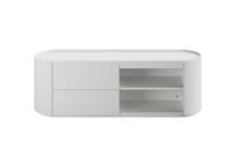 Мебель Ellipsefurniture Тумба Lagom под ТВ 2 ящика 2 полки ширина 140 см (белый) арт. LG01380200120