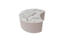 Мебель Ellipsefurniture Столик Moon M, D 66 см высота 30 см (камень OV2, бежевый) арт. LG01356803802