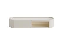 Мебель Ellipsefurniture Тумба Lagom под ТВ 1 ящик 1 полка ширина 140 см (молочный) арт. LG01370200220
