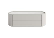 Мебель Ellipsefurniture Тумба Lagom под ТВ 2 ящика ширина 140 см (дымка) арт. LG01400213520