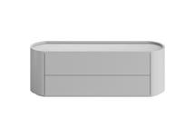 Мебель Ellipsefurniture Тумба Lagom под ТВ 2 ящика ширина 140 см (светло-серый) арт. LG01400209920