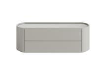 Мебель Ellipsefurniture Тумба Lagom под ТВ 2 ящика ширина 140 см (серо-бежевый) арт. LG01400210020