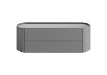Мебель Ellipsefurniture Тумба Lagom под ТВ 2 ящика ширина 140 см (серый) арт. LG01400200520