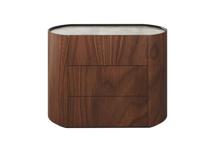 Мебель Ellipsefurniture Комод Lagom 3 ящика ширина 100 см (орех, камень OV) арт. LG01436712430