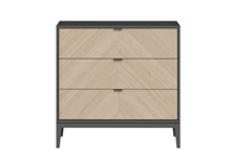 Мебель Ellipsefurniture Комод Fjord 3 ящика (темно-серый) арт. FJ010102030101