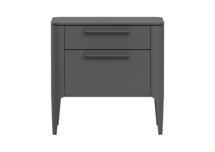 Мебель Ellipsefurniture Тумба прикроватная Type 2 ящика ширина 50 см (темно-серый) арт. TY010306320101