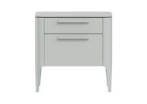 Мебель Ellipsefurniture Тумба прикроватная Type 2 ящика ширина 50 см (светло-серый) арт. TY010302320101